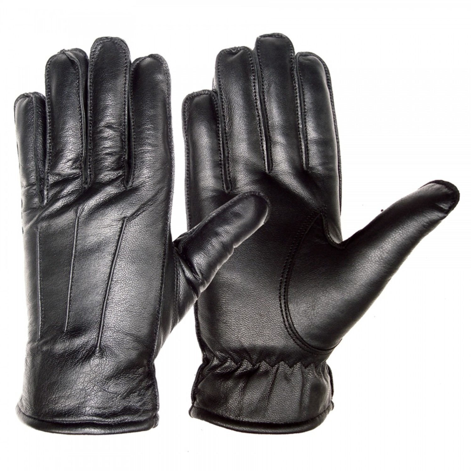 Black high quality Leather Fashion Gloves