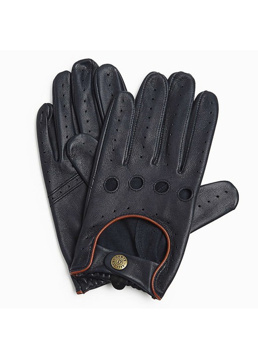 Black leathers fashion driving gloves high quality leather gloves